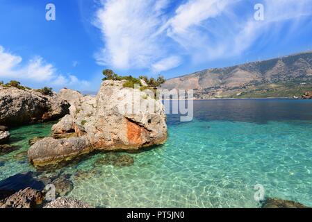 Paysage de l'île de Céphalonie en Grèce Banque D'Images