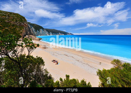 Dans Keflaonia Fteri beach- Grèce Banque D'Images