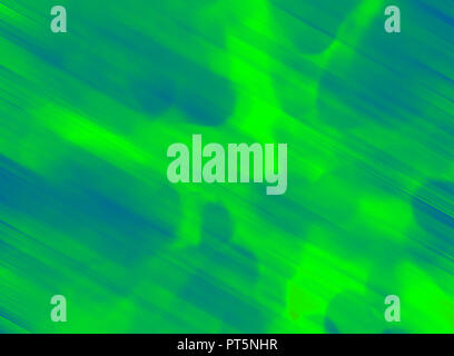 Vert et Bleu et abstrait et linéaire floue fond spot Banque D'Images