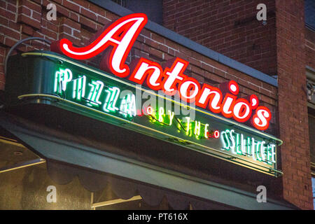 Antonio's Pizza sur North Street à Amherst, MA Banque D'Images