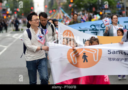 Manhattan, États-Unis. 06 Oct, 2018. Korean Day Parade sur la 6e Avenue entre la 34e Rue à la 27e rue à Manhattan. Credit : Ryan Rahman/Pacific Press/Alamy Live News Banque D'Images