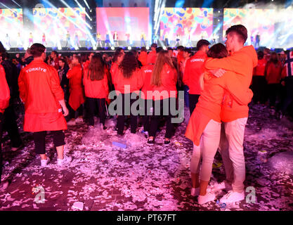 Buenos Aires, Argentine. 06 Oct, 2018. Cérémonie d'ouverture des Jeux Olympiques Jeunes Buenos Aires 2018. Credit : Ignacio Amiconi/Pacific Press/Alamy Live News Banque D'Images