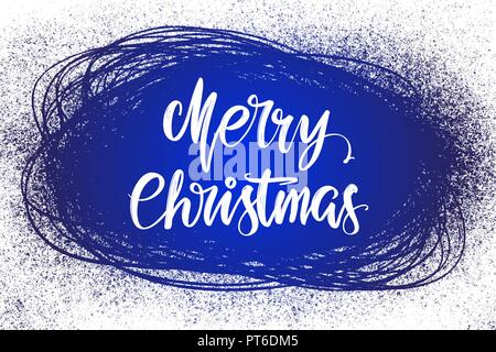 Joyeux Noël texte lettrage calligraphie symbole du christianisme hand drawn vector illustration croquis Illustration de Vecteur