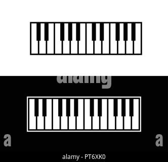 Clavier de Piano Illustration de Vecteur