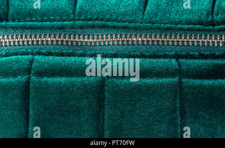 Résumé fond de texture tissu velours vert Banque D'Images