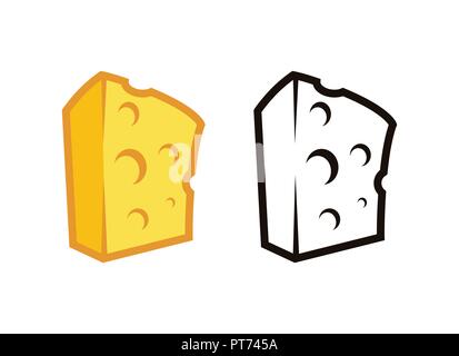 Logos de fromage de qualité Premium Illustration de Vecteur