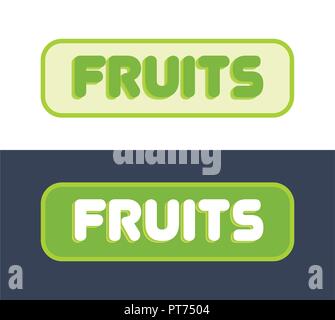 Logo pour Fruit Market Illustration de Vecteur