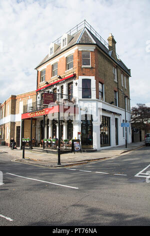 Café Rouge, Strand-On-The-Green, Chiswick, Londres, UK Banque D'Images