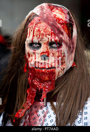 London UK. 6 octobre, 2018. World Zombie Day Crédit : A.Bennett Crédit : Andrew Bennett/Alamy Live News Banque D'Images