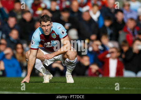 Burnley, Royaume-Uni. 6 octobre 2018. Sam Vokes de Burnley au cours de la Premier League match entre Burnley et Huddersfield Town à Turf Moor le 6 octobre 2018 à Burnley, en Angleterre. (Photo de Daniel Chesterton/phcimages.com) : PHC Crédit Images/Alamy Live News Banque D'Images