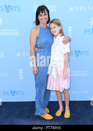 Santa Monica, CA, USA. 7 Oct, 2018. 07 octobre 2018 - Santa Monica, Californie - Constance Zimmer. Exprimez-vous Arts PS 2018 tenue au Barker Hangar. Crédit photo : Birdie Thompson/AdMedia Crédit : Birdie Thompson/AdMedia/ZUMA/Alamy Fil Live News Banque D'Images