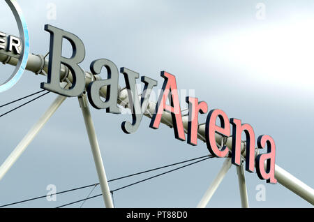 Leverkusen, Allemagne - 15 septembre 2018 : stade de football BayArena Banque D'Images
