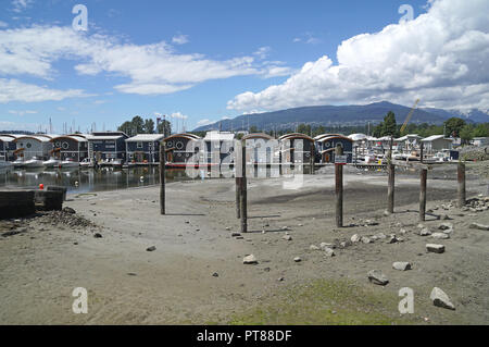 Marina de Mosquito Creek flottantes, Vancouver, Canada Banque D'Images