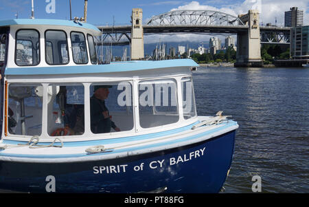 Traversier sur False Creek, Vancouver, Canada Banque D'Images