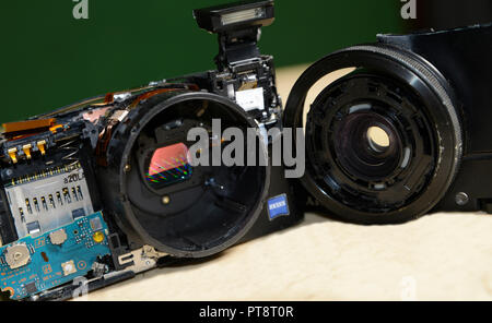 Photo de l'appareil photo cassé Banque D'Images