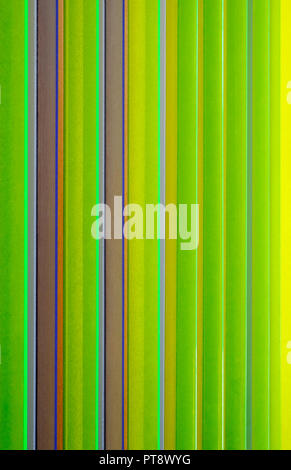 Abstract pattern linéaire perspex vert Banque D'Images