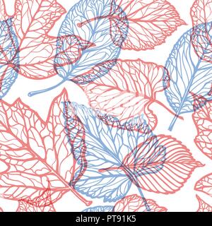 Motif floral. Feuilles de décoration, nature concept. Seamless background vector illustration Illustration de Vecteur