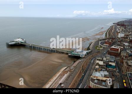 Vue de la tour de Blackpool, 2009. Organisateur : Ethel Davies. Banque D'Images