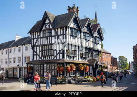 17e siècle l'ancienne maison, haute-ville, Hereford, Herefordshire, Angleterre, Royaume-Uni Banque D'Images