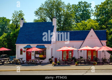 Restaurant Américain mange pur, 107 North Main Street, Lexington, Virginia Banque D'Images