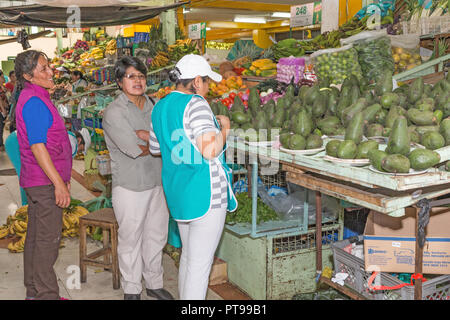 Saint Jean de Sangolqui marché alimentaire, l'Equateur, Banque D'Images