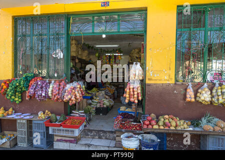 Saint Jean de Sangolqui marché alimentaire, l'Equateur, Banque D'Images