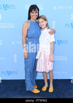 Santa Monica, CA, USA. 7 Oct, 2018. 07 octobre 2018 - Santa Monica, Californie - Constance Zimmer. Exprimez-vous Arts PS 2018 tenue au Barker Hangar. Crédit photo : Birdie Thompson/AdMedia Crédit : Birdie Thompson/AdMedia/ZUMA/Alamy Fil Live News Banque D'Images