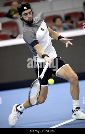 Beijing, Beijing, Chine. 8 octobre, 2018. Beijing, Chine-joueur de tennis professionnel Nikoloz Basilashvili bat Kyle Edmund 2-0 à la demi-finale de l'Open de Chine 2018 à Beijing, Chine, 6 octobre 2018. Crédit : SIPA Asie/ZUMA/Alamy Fil Live News Banque D'Images