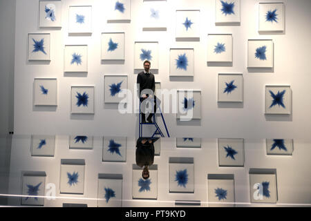 Londres, Royaume-Uni. 8 octobre 2018. Ce travail a été spécialement commandée par le British Museum pour la nouvelle Fondation Albukhary Tribune du monde islamique Crédit : Rachel Megawhat/Alamy Live News Banque D'Images