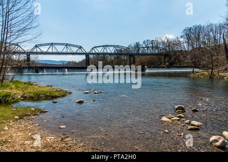 Pont de la rivière Shenandoah, en Virginie Banque D'Images