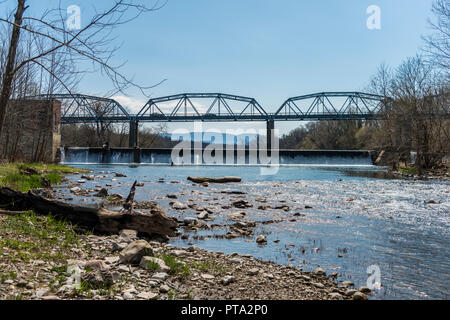 Pont de la rivière Shenandoah, en Virginie Banque D'Images