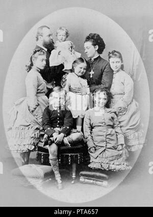 La famille grand-ducale de Hesse, c1873 (. Créateur : Inconnu. Banque D'Images