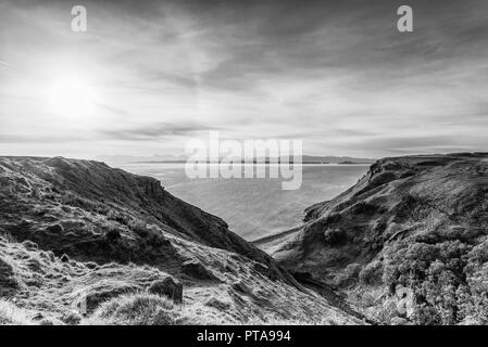 Paysage sur l'île de Skye à Lealt vue cascade Banque D'Images