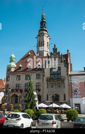 Hôtel de ville à Jawor, Basse-silésie, Pologne Banque D'Images