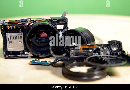 Photo de l'appareil photo cassé Banque D'Images