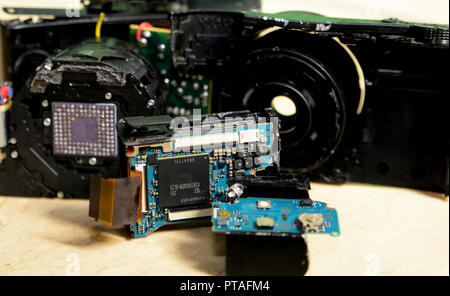 Photo de l'appareil photo cassé Banque D'Images