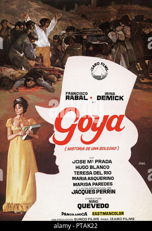 Titre original : GOYA, HISTORIA DE UNA SOLEDAD. Titre en anglais : GOYA, HISTORIA DE UNA SOLEDAD. Année : 1971. Directeur : NINO QUEVEDO. Credit : SURCO FILMS / Album Banque D'Images