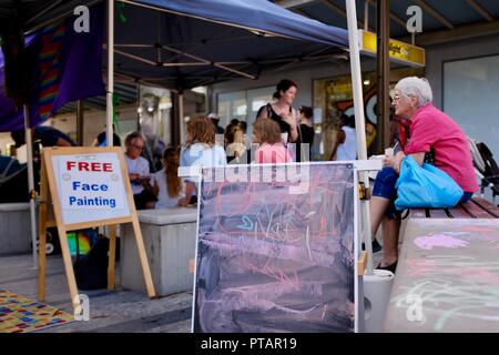 Le marché clavettes sur Flinders Street, Central Business District de la ville de Townsville QLD, Australie Banque D'Images