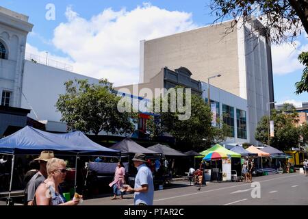 Le marché clavettes sur Flinders Street, Central Business District de la ville de Townsville QLD, Australie Banque D'Images