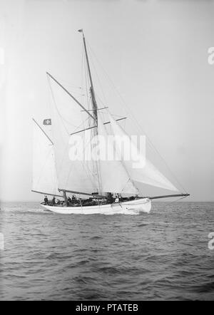 Le ketch de 12 m 60', 'Linth 1912. Créateur : Kirk & Sons de Cowes. Banque D'Images