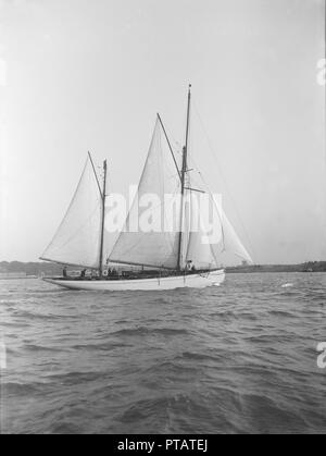 Le ketch de 12 m 60', 'Linth 1912. Créateur : Kirk & Sons de Cowes. Banque D'Images