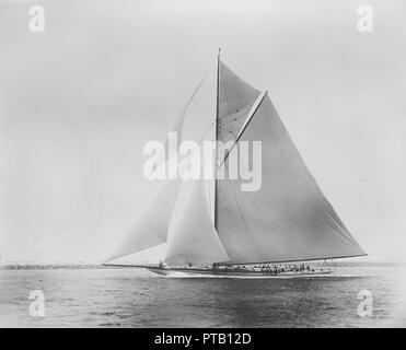 America's Cup challenger 'hamrock III'. Créateur : Kirk & Sons de Cowes. Banque D'Images