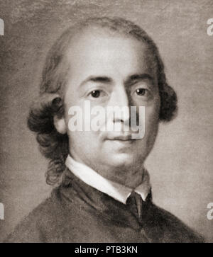 Johann Gottfried Herder, 1744 - 1803. Philosophe allemand, théologien, poète, et critique littéraire. Banque D'Images