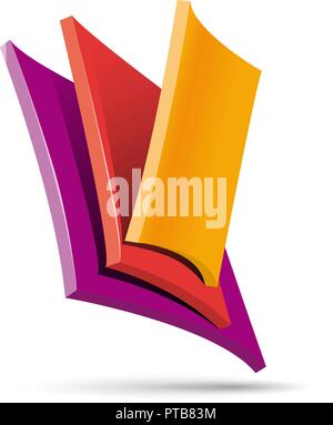 Entreprise d'enseignes vecteur forme abstraite Illustration de Vecteur