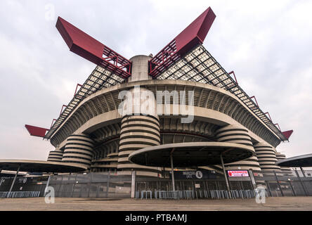 Vue sur San Siro à Milan Banque D'Images