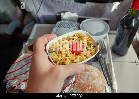 Les aliments consommés Banque D'Images