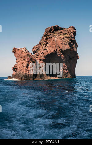 Corse, la réserve de Scandola, patrimoine mondial de l'Unesco, le Parc naturel régional de Corse Banque D'Images