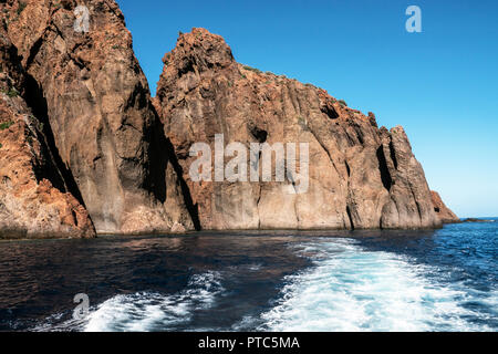 Corse, la réserve de Scandola, patrimoine mondial de l'Unesco, le Parc naturel régional de Corse Banque D'Images