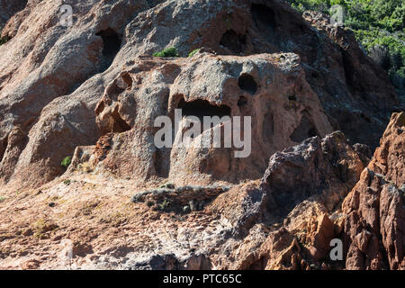 Corse, la réserve de Scandola, patrimoine mondial de l'Unesco, le Parc naturel régional de Corse Banque D'Images