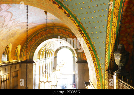 Le célèbre gratte-ciel de style art déco, le Fisher Building, conçu par Albert Khan en 1928, dans le centre de Detroit, Michigan, USA Banque D'Images